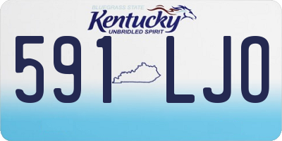 KY license plate 591LJO