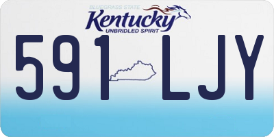 KY license plate 591LJY