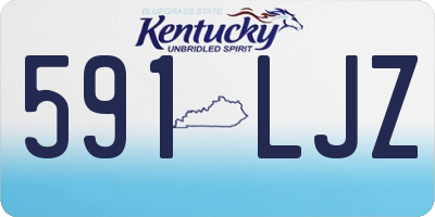 KY license plate 591LJZ