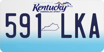 KY license plate 591LKA