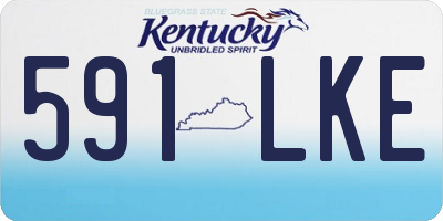 KY license plate 591LKE