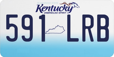 KY license plate 591LRB