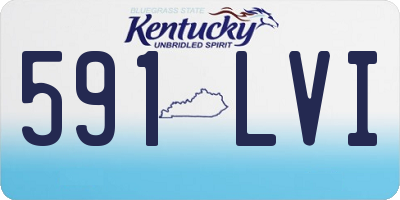 KY license plate 591LVI
