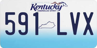 KY license plate 591LVX