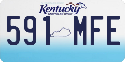 KY license plate 591MFE