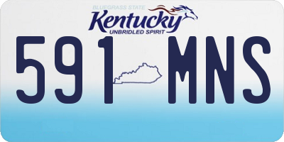 KY license plate 591MNS