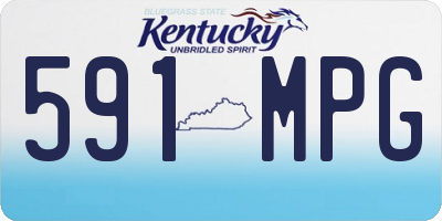 KY license plate 591MPG