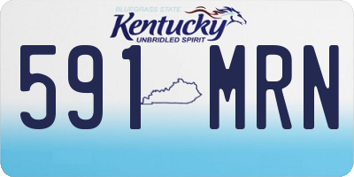 KY license plate 591MRN