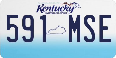 KY license plate 591MSE