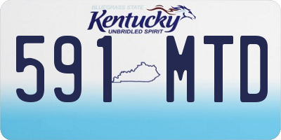 KY license plate 591MTD