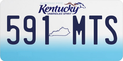KY license plate 591MTS