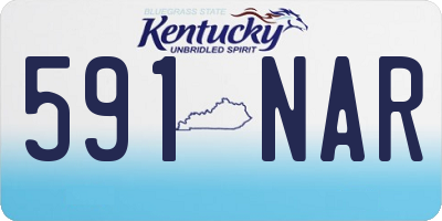 KY license plate 591NAR