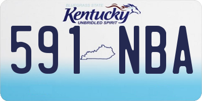 KY license plate 591NBA