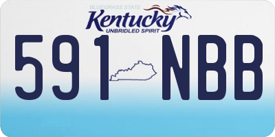 KY license plate 591NBB