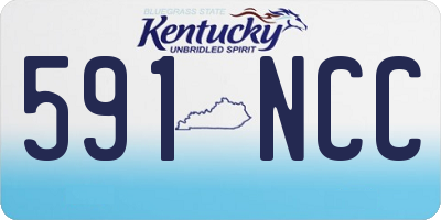 KY license plate 591NCC