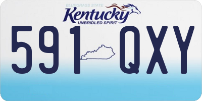 KY license plate 591QXY