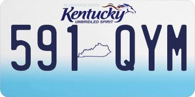 KY license plate 591QYM