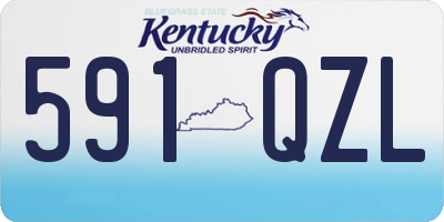 KY license plate 591QZL