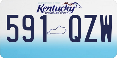 KY license plate 591QZW
