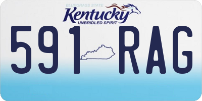 KY license plate 591RAG