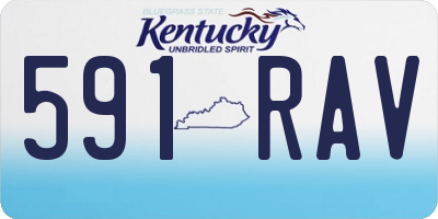 KY license plate 591RAV