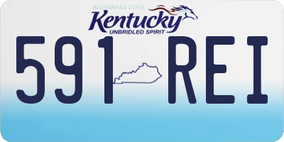 KY license plate 591REI