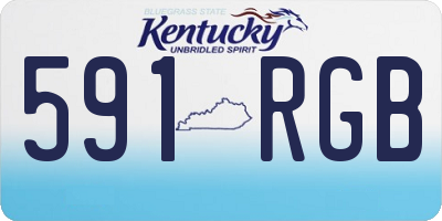 KY license plate 591RGB