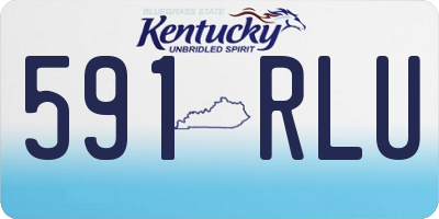 KY license plate 591RLU