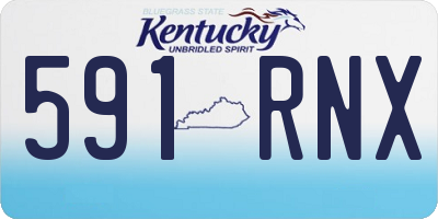 KY license plate 591RNX