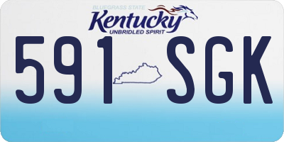 KY license plate 591SGK