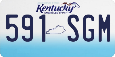 KY license plate 591SGM