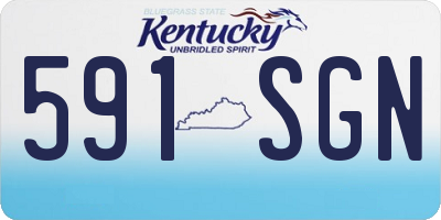 KY license plate 591SGN