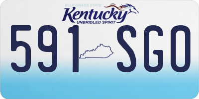 KY license plate 591SGO