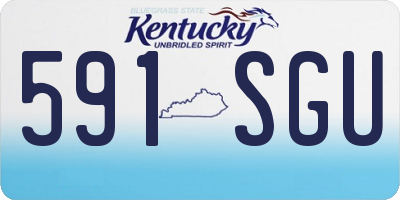 KY license plate 591SGU