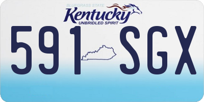 KY license plate 591SGX