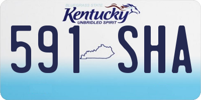 KY license plate 591SHA