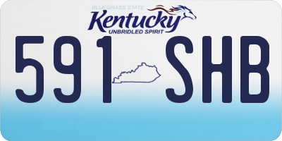 KY license plate 591SHB