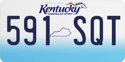 KY license plate 591SQT