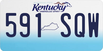 KY license plate 591SQW