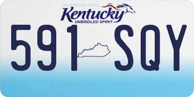 KY license plate 591SQY