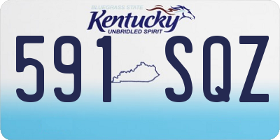 KY license plate 591SQZ