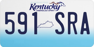 KY license plate 591SRA