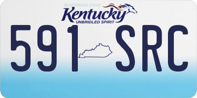 KY license plate 591SRC
