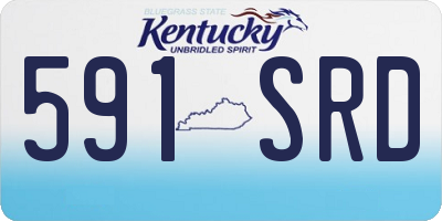 KY license plate 591SRD