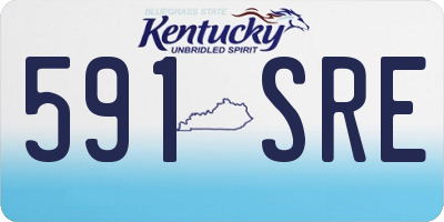 KY license plate 591SRE