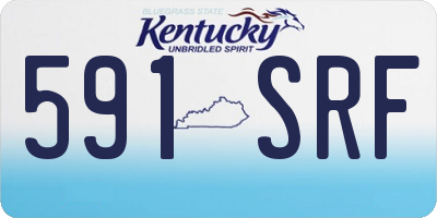 KY license plate 591SRF