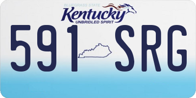 KY license plate 591SRG