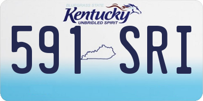 KY license plate 591SRI