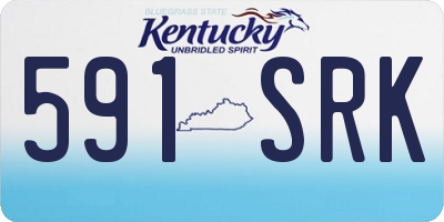 KY license plate 591SRK