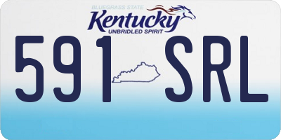KY license plate 591SRL